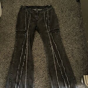 Distressed Flare Jeans